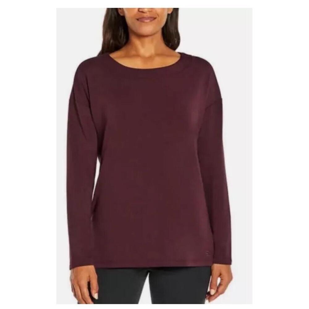 Banana Republic Ladies' Crewneck Top, Wine Red Small F9